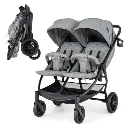 Poussette double graco cote cheap a cote